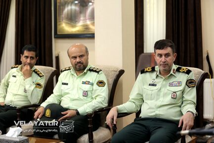 دیدار فرمانده حفاظت از شخصیت‌ها و دژبان فراجا با دکتر ولایتی