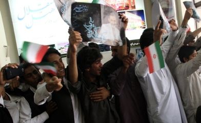 استقبال پرشور مردم در زاهدان