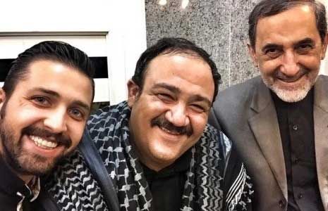 عکس سلفی مهران غفوریان و محسن افشانی در مراسم تاسوعا