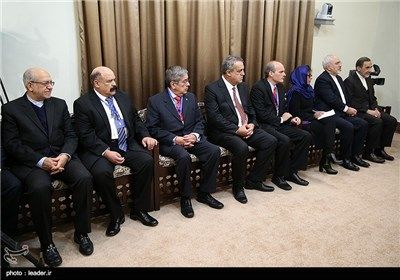 حضور دکتر ولایتی در دیدار رئیس جمهور ونزوئلا با رهبر معظم انقلاب/تصویر