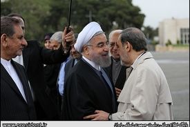 دکتر ولایتی در مراسم بدرقه رئیس جمهور در سفر به ترکیه