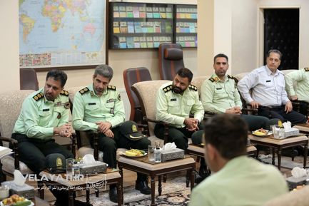 دیدار فرمانده حفاظت از شخصیت‌ها و دژبان فراجا با دکتر ولایتی