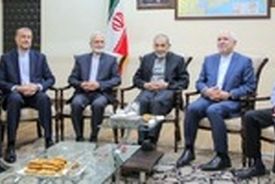 دیدار وزیر امور خارجه به همراه وزرای امور خارجه سابق جمهوری اسلامی ایران با دکتر علی اکبر ولایتی