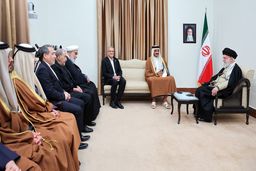 دیدار امیر قطر با مقام معظم رهبری