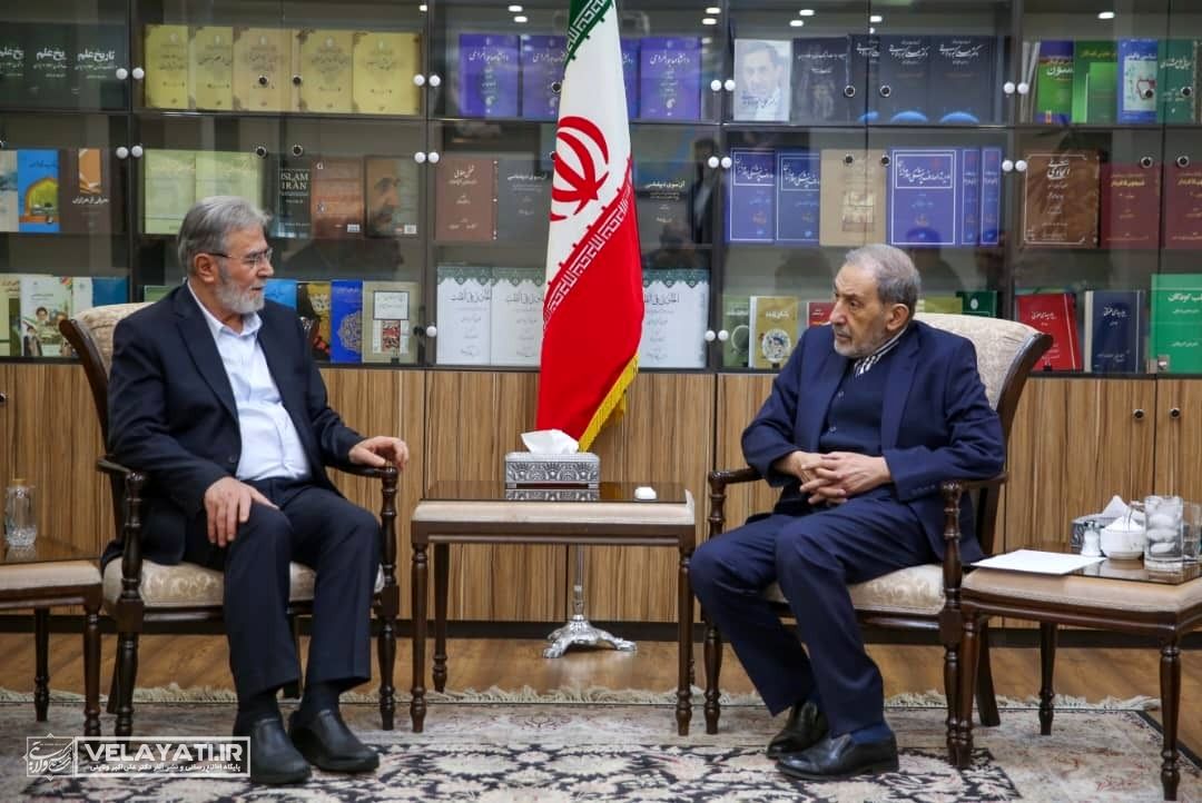 دیدار دکتر علی اکبر ولایتی با زیاد نخاله دبیر کل جنبش جهاد اسلامی فلسطین